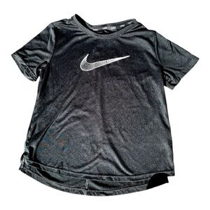 Nike DRI-FIT Charcoal Top - Girls Size S